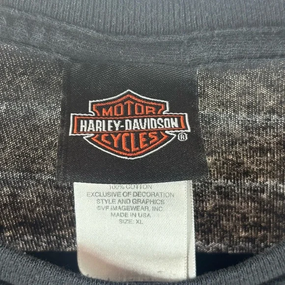 Harley Davidson Shirt Mens Extra Large Eagle Ride 2 Live License Plate Moto Gift - Picture 3 of 6